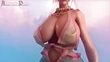 Pretty Princess's Clothes Barely Cling to Her Massive Bouncing Tits snapshot 4