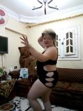 Blootgestelde dansende Egyptische koeslet i snapshot 10