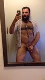 Hairy bear mirror cum snapshot 1