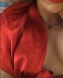 Beuauty in red robe nude snapshot 5