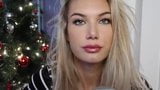 ASMR Lipgloss Application Sabrina lipstick glossy lips JOI snapshot 10