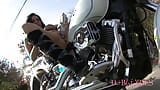 Veronica Rayne Masturbates With A Special Vibrator On A Motorcycle snapshot 16