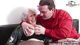 German old grandma natural tits seduced from her step son snapshot 4