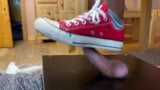 Schiaccia la palla con i mandrini converse rossi snapshot 16