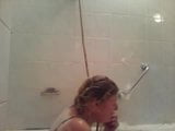 sexy one arm lady shower with bad legs snapshot 11