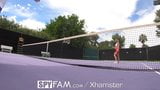 SPYFAM Step Bro Gives Step Sis Tennis Lessons & Big Dick snapshot 12