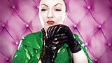 ASMR video: nitrile gloves and oil - fetish Glaminatrix Arya Grander - great relax sexy sounding POV snapshot 13