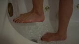 Close-up: Washing my feet in the shower snapshot 3