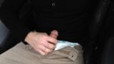 Public car masturbation in my jeans and Hollister boxers, verbal, close-up of my cock and cum shot. Extended edition. snapshot 3