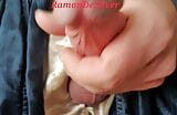 Master Ramon jerks off horny during the whipping video and squirts horny in your slaves mouth, gulp! snapshot 7