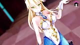 Bunny Girl aux gros seins danse + déshabillage progressif (3D HENTAI) snapshot 4