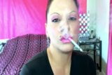 Smoking with hawk curved nails snapshot 9