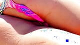 Exhibitionism on the beach with fingering on the ass and pussy snapshot 10