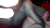 Shiny pantyhose solejob footjob with cumshot snapshot 1