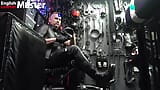 Rubber gimp licks and worships leather Master's boots PREVIEW snapshot 7