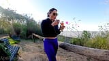 Drinking Pee in the Ecological Reserve of Argentina in Front of Everyone snapshot 7