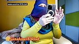 Arab hijab muslim with big boobs on cam from Middle East recorded webcam show snapshot 3