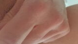 I caress the sweet clitoris with my fingers and a vibrator. Sweet cum up close snapshot 6