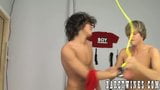 Young gay men enjoy bondage fetish before hard raw banging snapshot 14