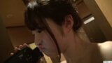 Japanese female employee in tiny towel films unfaithful sex snapshot 6