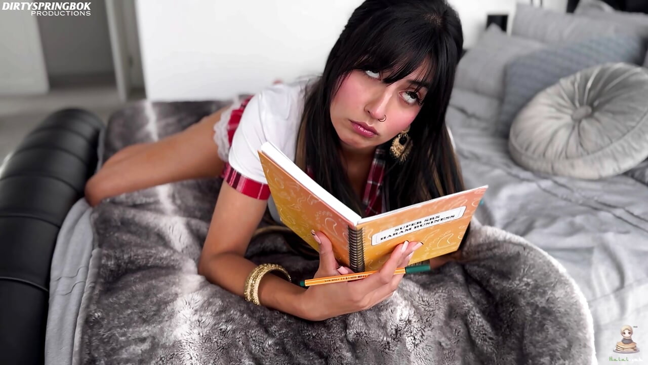 Naughty Student Aaliyah Yasin Smokes Cigarettes