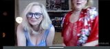 Two blonde grannies - blue red lingerie part 2 snapshot 14