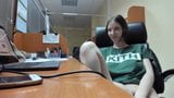 Onani-girl in office snapshot 3