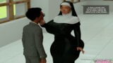 Sexy Nun Gets Fucked By BBC In The Office Bathroom snapshot 1