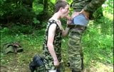 Army boy gets spanked and fucked in a forest snapshot 8