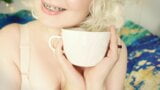 ASMR video - SFW clip and RELAX SOUNDS - have a tea with me! snapshot 20