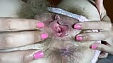 Closeup peluda buceta clitóris esfregando grande orgasmo peluda cu snapshot 4