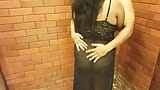 Follada por su prima, sexy vestido negro juega con hermanastro snapshot 5