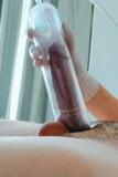 Pumping dick wearing latex medical gloves snapshot 11
