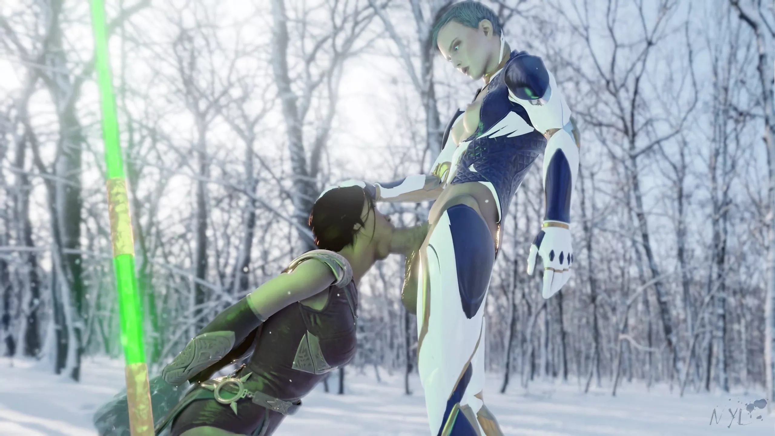 Mortal Kombat Jade and Frost