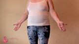 Chubby Mom Trying on Yoga Pants snapshot 6