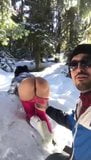 Big Ass and Turkish Funny Guy & Public in snow snapshot 5