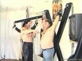 Gay Bondage with hard nip play snapshot 5