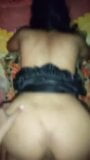 Indian desi bhabhi in black bikini has hot doggystyle sex snapshot 5