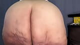 Grandma giant ass slut bounces her buttocks and moves her bbw ass snapshot 13