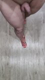 Sexy legged crossdresser walk in new heels snapshot 1