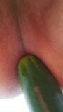 Hungry Asspussy Swallows Cucumber Whole! snapshot 7