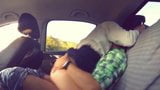Two marries workmates cheating together in the car snapshot 16