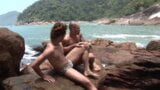 非常热辣的同性恋夫妇在海滩上互相操屁股 snapshot 2