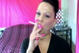 Smoking with hawk curved nails snapshot 3