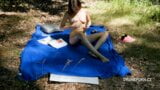 Naked Nela - am FKK-Strand ein Sonnenbad nehmen snapshot 3