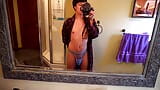 Creative Little Twink Shows Tight Pink Hole in His Homemade Thong snapshot 15