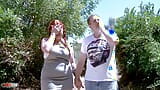 BBW Spanish Redhead Maria Bose Outdoor Squirting and Fucking snapshot 1