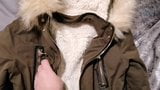 Parka de piel de lujo caqui con capucha de miss selfridge - wank video snapshot 2