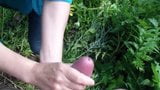 Outdoor handjob by Russian mature woman snapshot 12