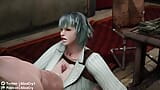 Lady From Devil May Cry 4 Gets Cum In Her Mouth During a Titty Fuck snapshot 2